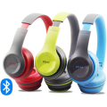 P47 Wireless Bluetooth Bass Headphones with MP3 player, Microphone. TF Card slot Assorted colors