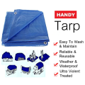 Weatherproof Blue Tarp Cover With Grommets. 1.8m x 1.2m Tarpaulin Cover