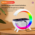 Colorful Wireless Charger, Atmosphere Lamp, Bluetooth Speaker