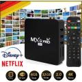 MXQ Pro 4K Android TV Box. 32GB, 4GB DDR3, 5G WiFi. Supports local apps.