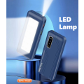 10 000mAh Power Bank with a Bright Rear Lantern. Ideal For Power Cuts. Assorted colors available