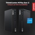 12th GEN Lenovo ThinkCenter i5 @ 2.00Ghz, 16gb Ram, 512gb M.2 nVME, USB type-C, HDMI, Windows10