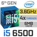 Intel® Core i5-6500 Processor @ 3.20Ghz-3.60ghz