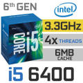 Intel® Core i5-6400 Processor @ 2.70Ghz-3.30ghz
