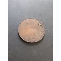 Old 1800`s worn Half penny