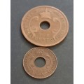 1927/8 East Africa coin pair for one bid