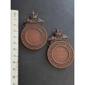 1900 Bronze Edinburg Veterinary  College medals