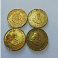 1961 RSA 1/2 cent x 4. (Bid per coin x 4)
