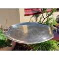 MAZEPPA ENGLAND ANTIQUE LARGE (60x38CM) SILVERPLATED TRAY