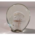 JELLEYFISH ART GLASS PAPERWEIGHT - SKILLFULLY HANDMADE