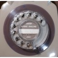 VINTAGE 1970S BRITISH POST OFFICE 746 GENERAL ELECTRIC ROTARY TELEPHONE TWO TONE BROWN AND GREY