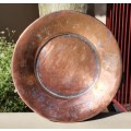 OLD HAND MADE PRIMITIVE COPPER PLATE