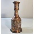 VINTAGE HAND ETCHED INDO ISLAMIC COPPER HOOKAH (TABACCO SMOKING) BASE BOTTLE