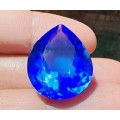 LARGE 23.19CT SWISS BLUE TOPAZ GEMSTONE WITH BEAUTIFUL PEAR CUT - IRRADIATED FOR 2 YEARS!