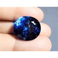 GORGEOUS LARGE 23,15CT LONDON BLUE TOPAZ GEMSTONE WITH BEAUTIFUL OVAL CUT  NATURAL GEMSTONE HEATED
