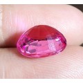 PINK 5,05CT SAPPHIRE WITH LOVELY OVAL CUT - UV RED! - THERMAL HIGH! - ONE OF 4 SAPPHIRES ON AUCTION