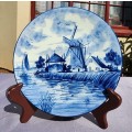 DELFT WINDMILL PLATE HANDMADE IN HOLLAND WITH ARTIST SIGNATURE