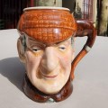HAND PAINTED 1960S LANCASTER AND SANDLAND SHERLOCK HOLMES CHARACTER JUG WITH TOBACCO PIPE HANDLE