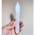 MAGICAL LARGE SELENITE (STONE OF THE MOON) PEN STICK WAND