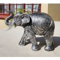 DETAILED ELEPHANT RESIN FIGURINE 16CM LONG