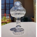 GORGEOUS ROSE CUT CHRYSTAL LAMP IN VERY GOOD CONDITION
