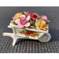 ROYAL ALBERT VINTAGE 1962-1979 OLD COUNTRY ROSES PONY FLOWER WHEELBARROW ORNAMENT