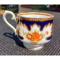 ROYALTY BY ROYAL ALBERT ENAMEL HANDPAINTED TRIO (1ST OF 3) ANTIQUE 1922-1934 CROWN CHINA MARK
