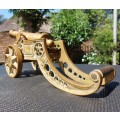 BRASS ARTILLERY CANNON VINTAGE VERY LARGE (45CM LONG) AND VERY HEAVY (6,5KG)