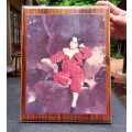 THE RED BOY (MASTER LAMBTON) VINTAGE FRAMED LITHOGRAPH PRINT OF A THOMAS LAWRENCE 1825 PAINTING