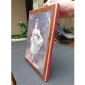 YOUNG GIRL (MISS MURRAY) VINTAGE FRAMED LITHOGRAPH PRINT OF A THOMAS LAWRENCE 1825 PAINTING