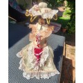 GORGEOUS VINTAGE 1980S VICTORIAN DRESS MANNEQUIN JEWELRY HOLDER STAND