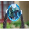 MAGNIFICENT SWISS BLUE TOPAZ 1,35CT GEMSTONE WITH OVAL CUT