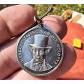 STERLING SILVER 1955 ANDRIES PRETORIUS IN COMMEMORATION OF THE 1838 VOW MEDAL