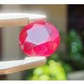 BEAUTIFUL PINKISH RED 1.80CT COMPOSITE RUBY GEMSTONE WITH GISA CERTIFICATE NO 2 OF 4 ON AUCTION