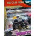 RETRO MICRO CHAMPS DIE CASTS MONSTER SERIES 3036 SEALED PACK OF 3 MONSTER CARS SET 1 OF 3