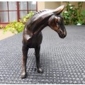Highly Detailed Miniature Brass Metal Horse Figurine