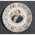 Royal Doulton Charles Dickens (1812-1870) Portrait Rack TC1042 Plate 1960s Famous Literary Figures