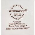 Vintage 1970s Beatrix Potter Mrs Tiggy-Winkle Wedgwood Nursery Ware Dish