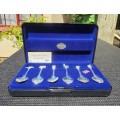 Beautiful Set Of W.A.P.W. Exquisite Jewellers London Landmarks Silverplated Spoons