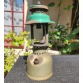 Coleman 1955 Model 249-299 Sunshine of the Night Made in Canada With Rare Brass Fount Green Ventilat