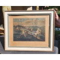 Plate II First Steeple-Chase On Record 1839 Very Rare Original Coloured Aquatint Henry Alken