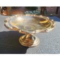 Silverplated Cookie Tray on Pedestal