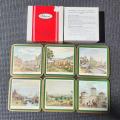Pimpernel England German Cities Coaster Set of 6 In Original Box