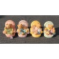 Five Cute Resin Bear Figurines