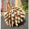 African Cowrie Shell Calabash Musical Shaker