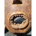 Mysterious Dayak Borneo Dancing Mask with Carved Teeth