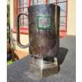 Vintage 1960s Edison Silverplate on Copper Tankard Award Witwatersrand Miners Prevention of Accident