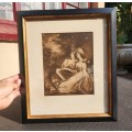 Vintage Framed Sepia Print The Daughters of Sir Thomas Frankland Bart after John Hoppner (1758-1810)