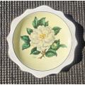 Royal Albert 1950-1960 Lady Clare White Gardenia Pattern Pin Dish