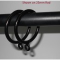 Curtain Rings 65mm Metal - Powdercoated